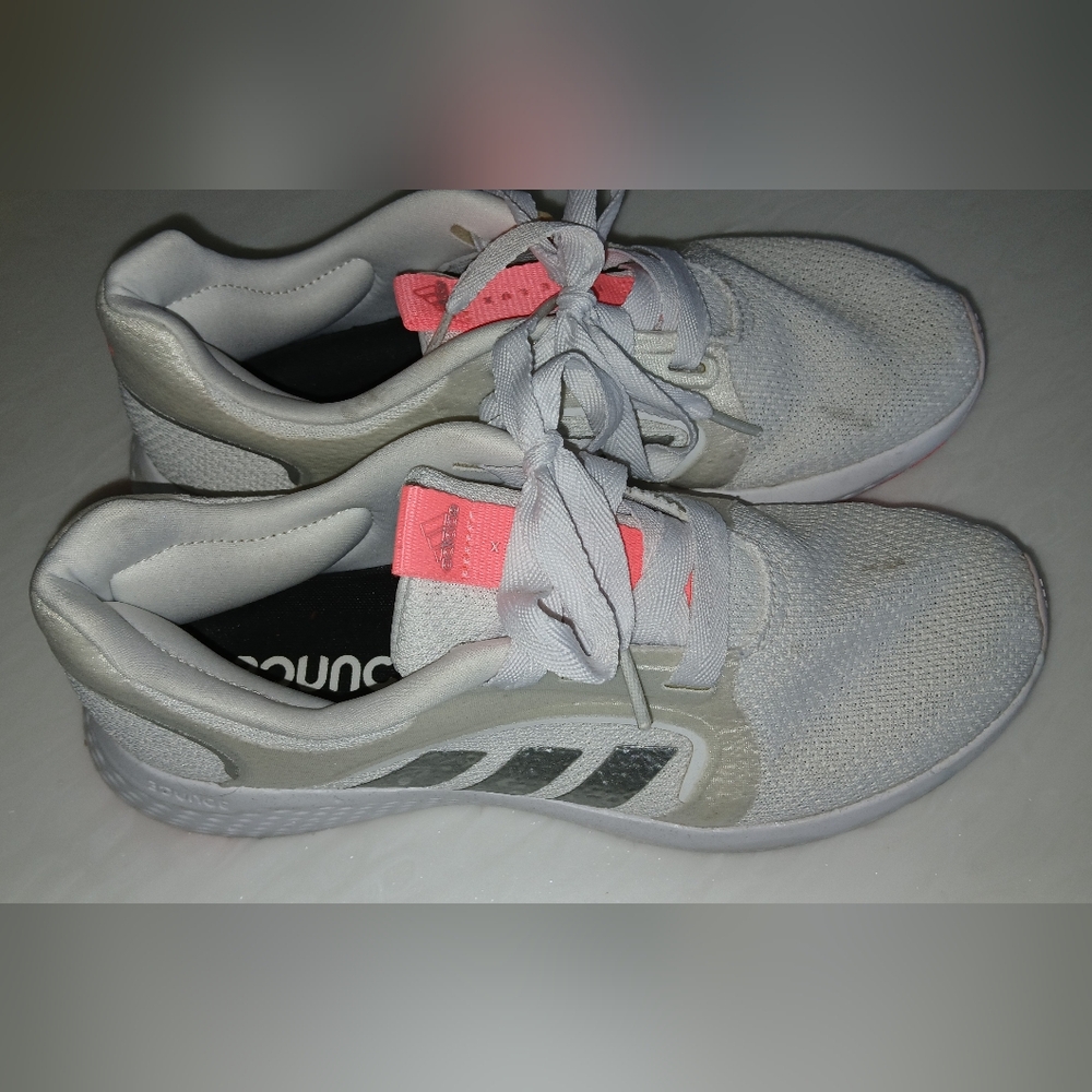 Adidas Edge Lux 5 Bounce Sneakers | Women’s Size 8 | White & Bright Orange